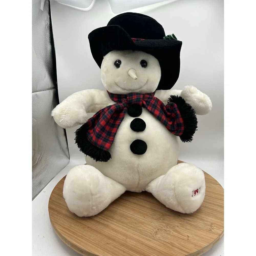 Vintage 1997 Target SNOWDEN‎ Plush Stuffed Christmas Snowman Commonwealth 22